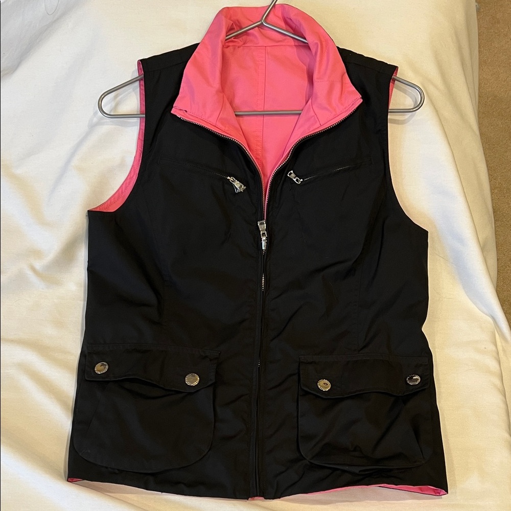 NWOT Ralph Lauren Reversible Women's Vest Black & Pink